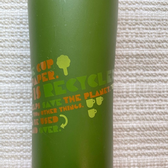 Starbucks green 2010 Saves Trees tumbler. - Picture 5 of 5